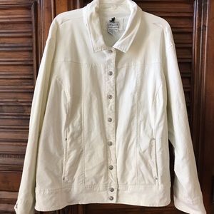 Off-white used corduroy jacket/coat